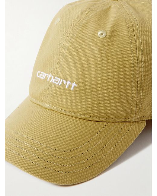 Carhartt Natural Logo-embroidered Cotton-canvas Baseball Cap for men
