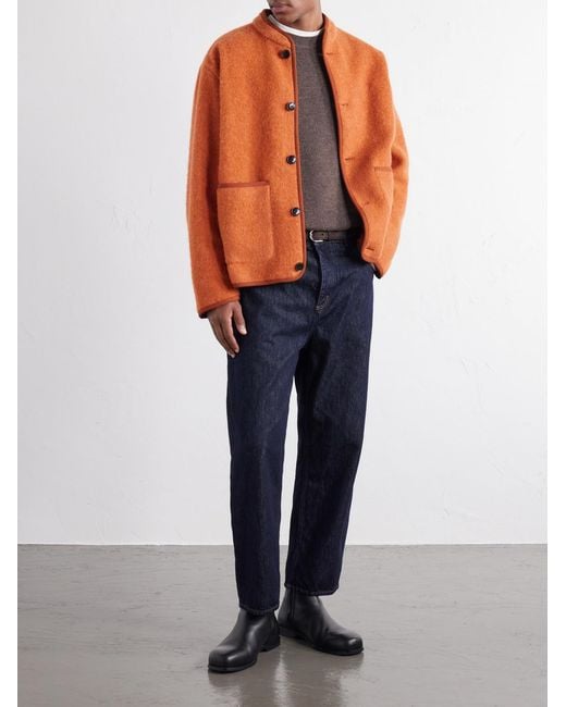 A Kind Of Guise Orange Yebra Virgin Wool Jacket for men