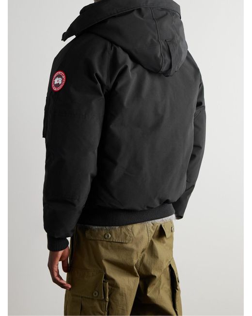 Canada Goose Black Chilliwack Arctic Tech Hooded Down Jacket for men