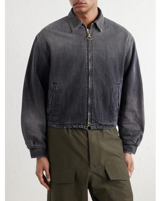Kapital Gray Hacksaw Denim Jacket for men