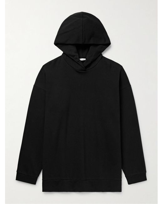 The Row Black Essoni Cotton-jersey Hoodie for men