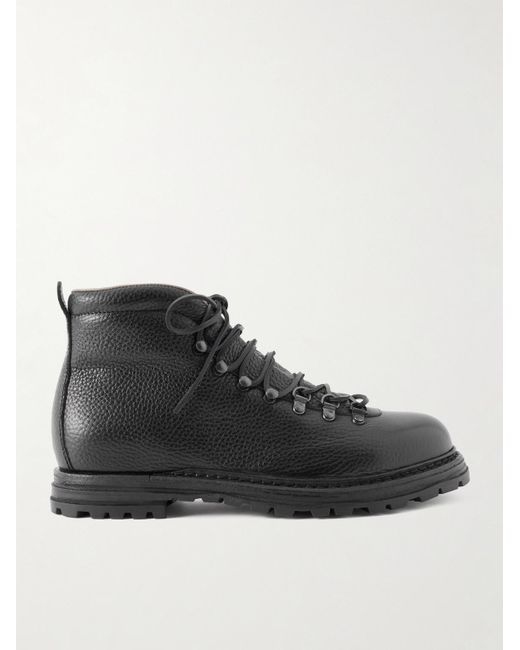 Officine Creative Black Artik 001 Full-Grain Leather Ankle Boots for men