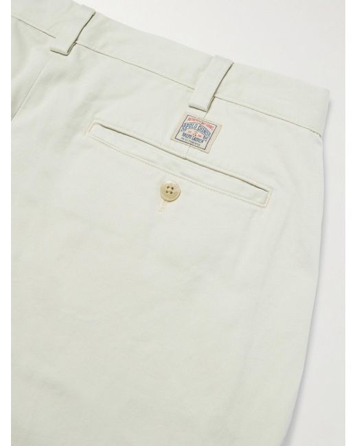 Polo Ralph Lauren Natural Straight-Leg Cotton-Twill Trousers for men