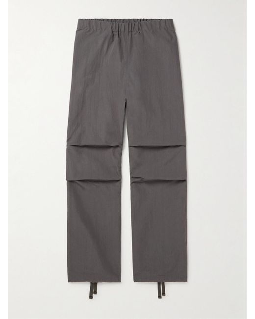 John Elliott Gray Himalayan Straight-Leg Cotton And Nylon-Blend Trousers for men