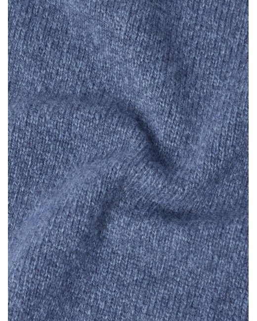 Altea Blue Wool And Cashmere-Blend Sweater for men