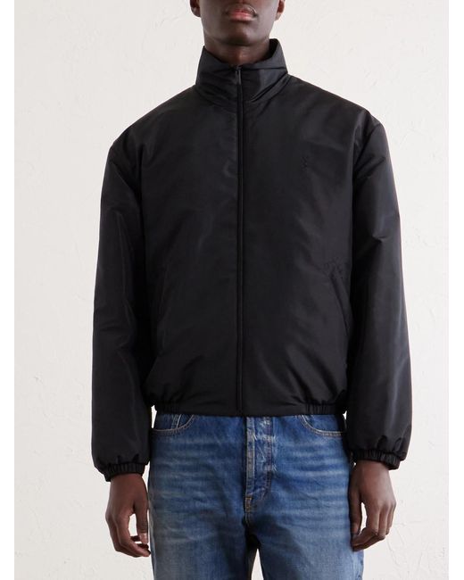 Saint Laurent Black Shell Blouson Jacket for men
