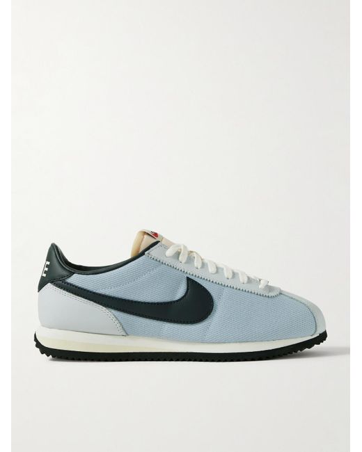 Nike Blue Cortez '72 Twill And Leather Sneakers for men