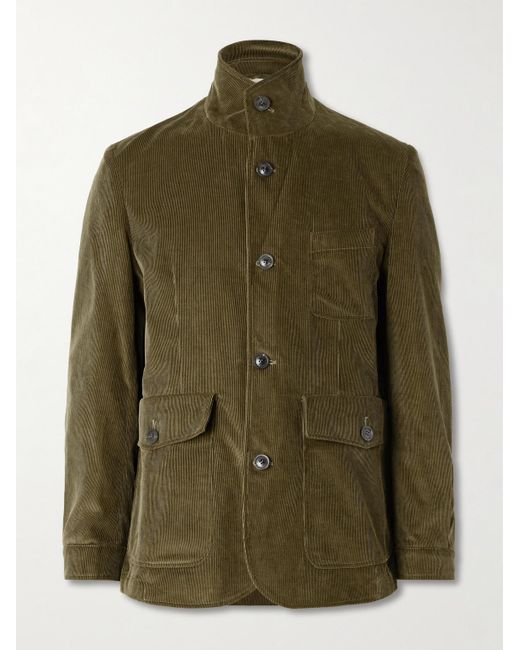 James Purdey & Sons Green Petersham Cotton-Corduroy Jacket for men