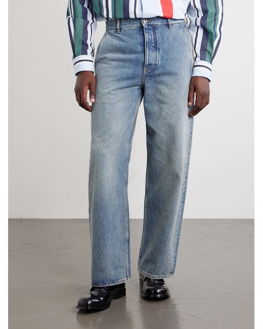 Loewe Blue Wide-Leg Baggy Jeans for men