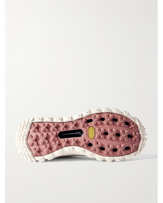 Moncler Natural Trailgrip Gtx Webbing And Rubber-Trimmed Leather, Suede And Mesh Sneakers for men