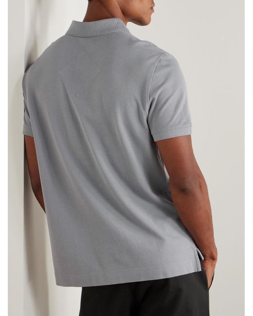 Canada Goose Gray Beckley Logo-appliquéd Cotton-piqué Polo Shirt for men