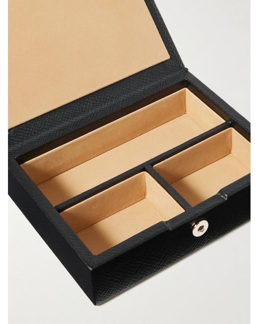 Portagioie Piccolo di Smythson in Black da Uomo