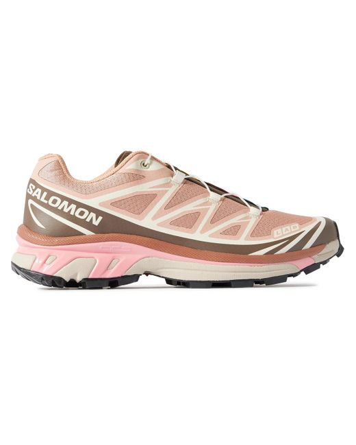Salomon Pink Xt-6 Rubber-Trimmed Mesh Sneakers for men