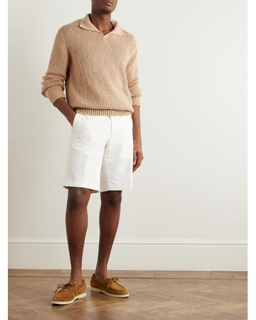 Loro Piana Natural Isola Bella Cotton Polo Shirt for men