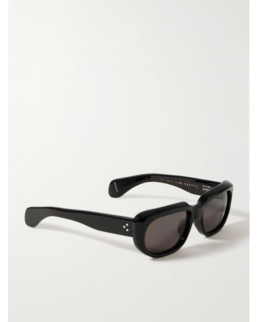 Jacques Marie Mage Sartet Sonnenbrille mit rechteckigem Rahmen aus Azetat in Black für Herren
