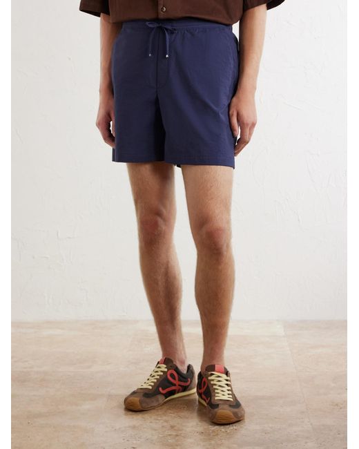 Loewe Blue Paula's Ibiza Straight-Leg Cotton-Blend Shorts for men