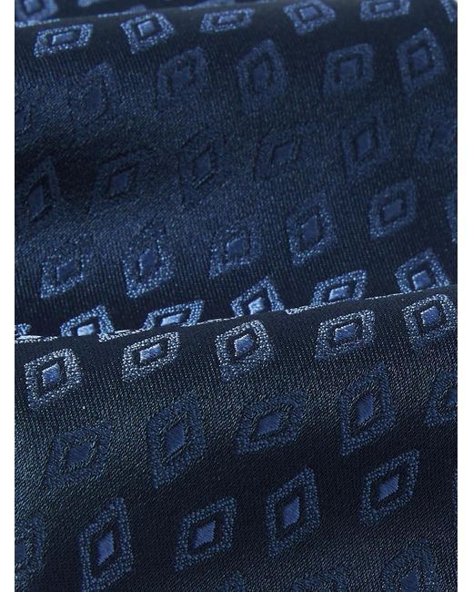Charvet Blue 8.5cm Silk-jacquard Tie for men
