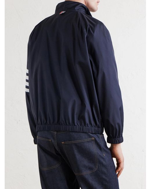Thom Browne Blue Striped Ripstop Track Jacket for men