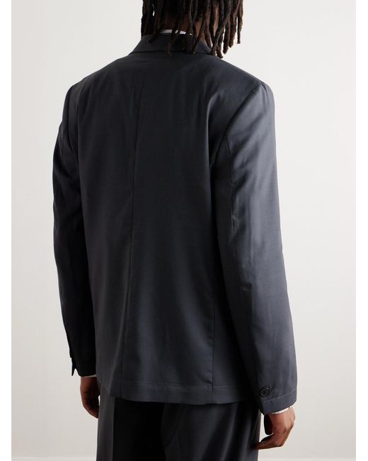 mfpen Black Wool Suit Jacket for men