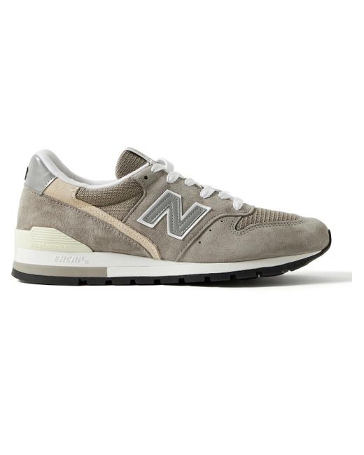 New Balance Gray 996 Suede And Mesh Sneakers for men