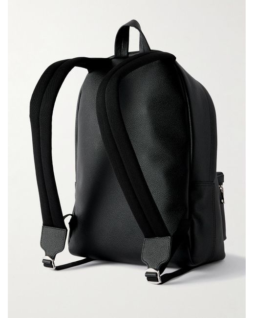 Full-Grain Leather Backpack di Mr P. in Black da Uomo