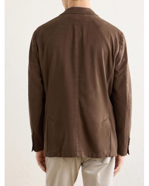 Peter Millar Brown Chatham Cotton-cashmere Sigle Breasted Blazer for men