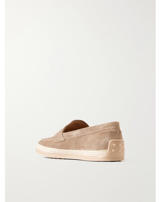Tod's Suede Espadrilles in Natural für Herren