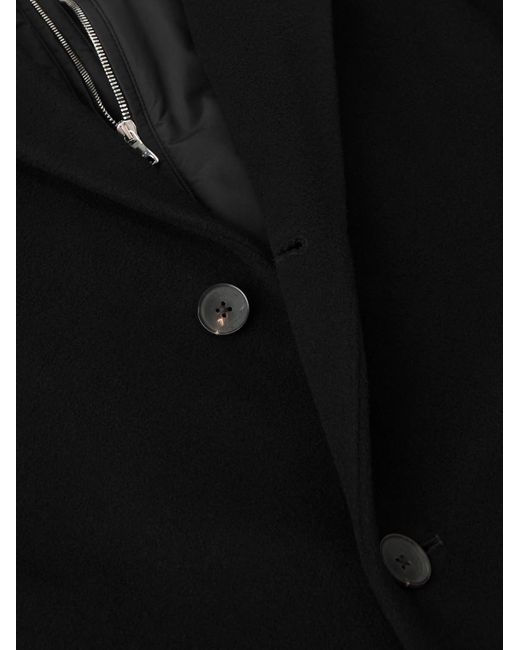 Mr P. Black Shell-lined Wool-blend Jacket for men