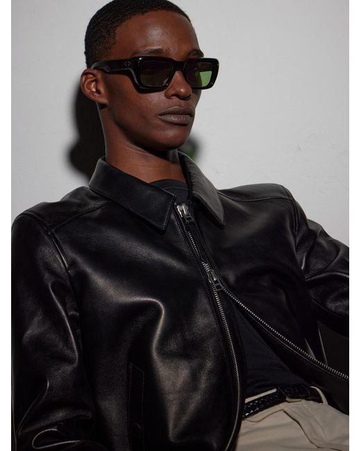 Jacques Marie Mage Green Walker Squared-frame Acetate Sunglasses for men