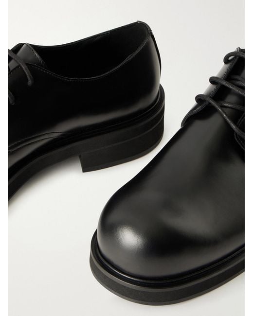Acne Black Leather Derby Shoes for men