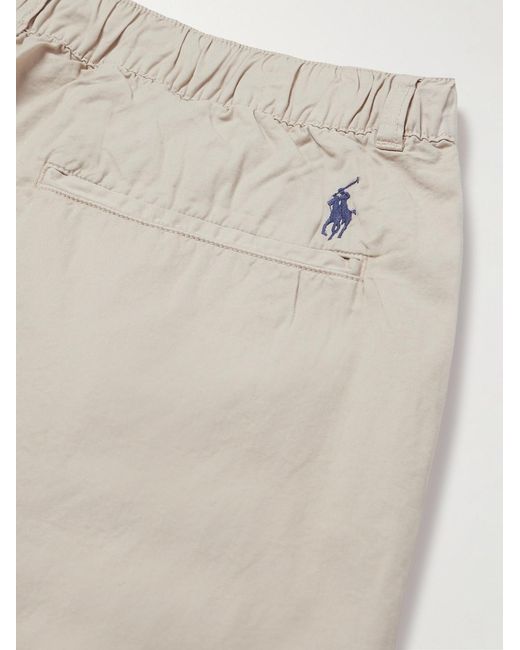 Polo Ralph Lauren Natural Prepster Tapered Cotton-Twill Drawstring Trousers for men