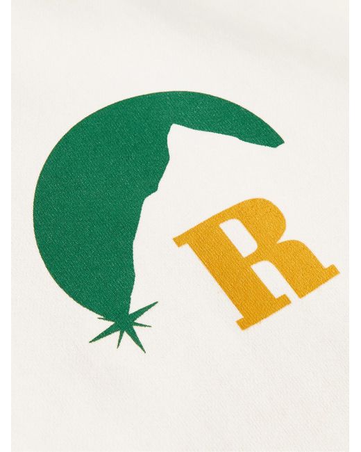 Rhude Natural Moonlight Logo-print Cotton-jersey Hoodie for men