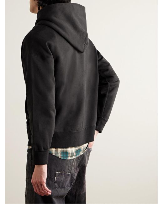 Visvim Ultimate Jumbo Hoodie aus Sea-Island-Baumwoll-Jersey in Black für Herren