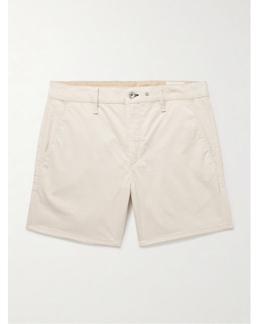 Rag & Bone Natural Straight-leg Cotton-blend Shorts for men