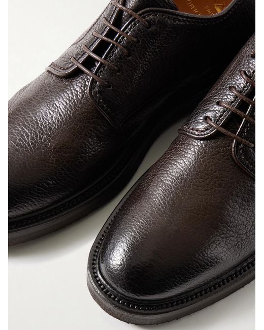Officine Creative Black Hopkins Flexi 208 Deerskin Derby Shoes for men