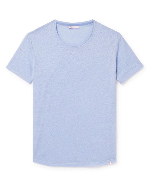 Orlebar Brown Blue Ob-t Linen-jersey T-shirt for men