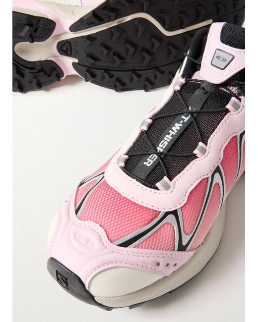 Salomon Pink Xt-Whisper Rubber-Trimmed Mesh Sneakers for men