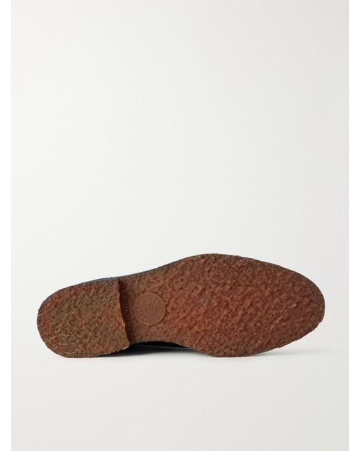 Mr P. Black Leather Chelsea Boots for men