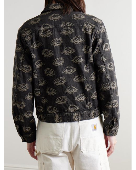 kapital SPEAKEASY ジャケット Kapital Speakeasy Printed Denim Jacket in Black for Men
