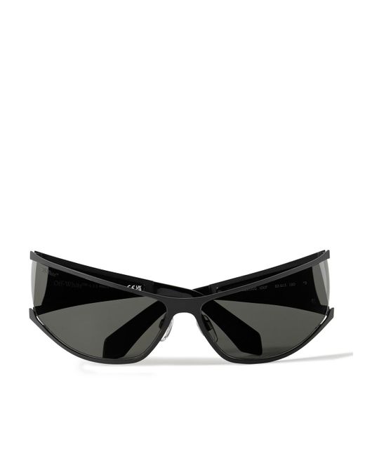 Off-White c/o Virgil Abloh Black Luna Cat-eye Acetate And Gunmetal-tone Sunglasses for men