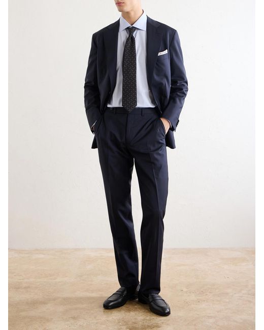 Brioni Blue Cotton Shirt for men