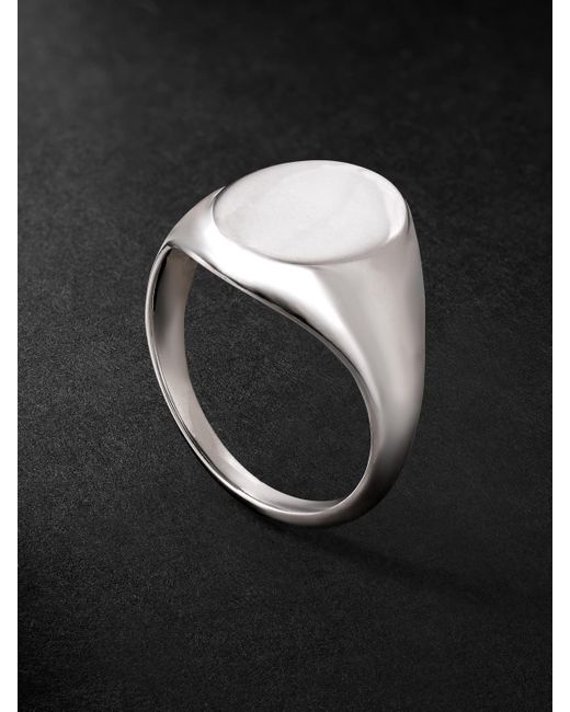 Anello A Sigillo di M. Cohen in Black da Uomo