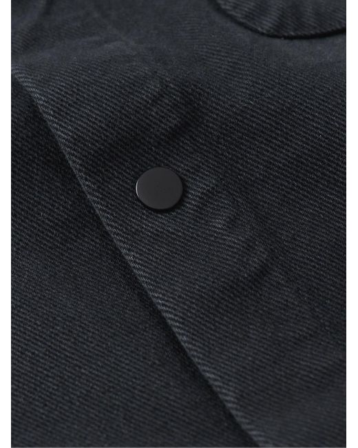 Folk Blue Assembly Cotton-Twill Overshirt for men