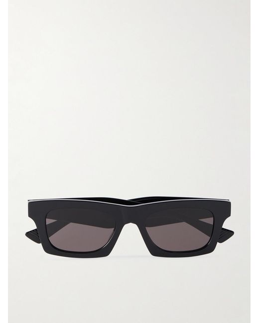 Bottega Veneta Black New Entry Square-Frame Recycled-Acetate Sunglasses for men