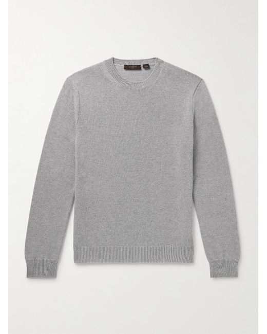 Incotex Zanone schmal geschnittener Pullover aus einer Schurwoll-Kaschmirmischung in Gray für Herren