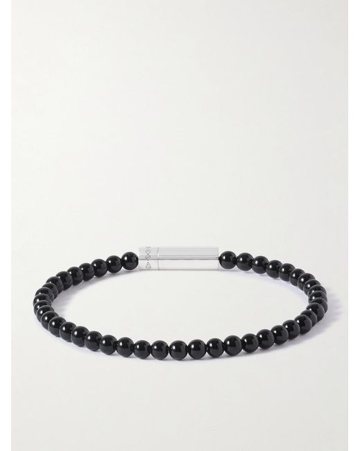 Le Gramme Black 11G Sterling And Onyx Beaded Bracelet for men
