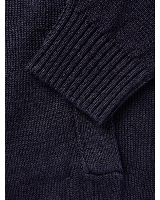 Incotex Zanone Cardigan aus einer Leinen-Baumwollmischung in Blue für Herren