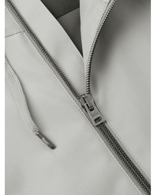 Herno Gray Shell Hooded Jacket for men