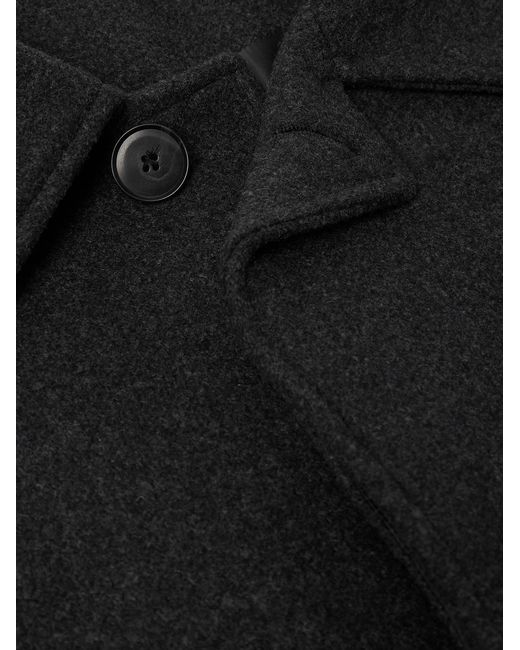 mfpen Black Installation Oversized Recycled-Wool Coat for men