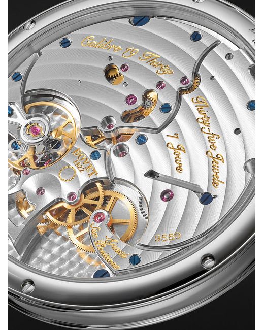 Bovet Black 19Thirty Limited Edition Hand-Wound Stainless Steel Watch, Ref. Nts0115 for men